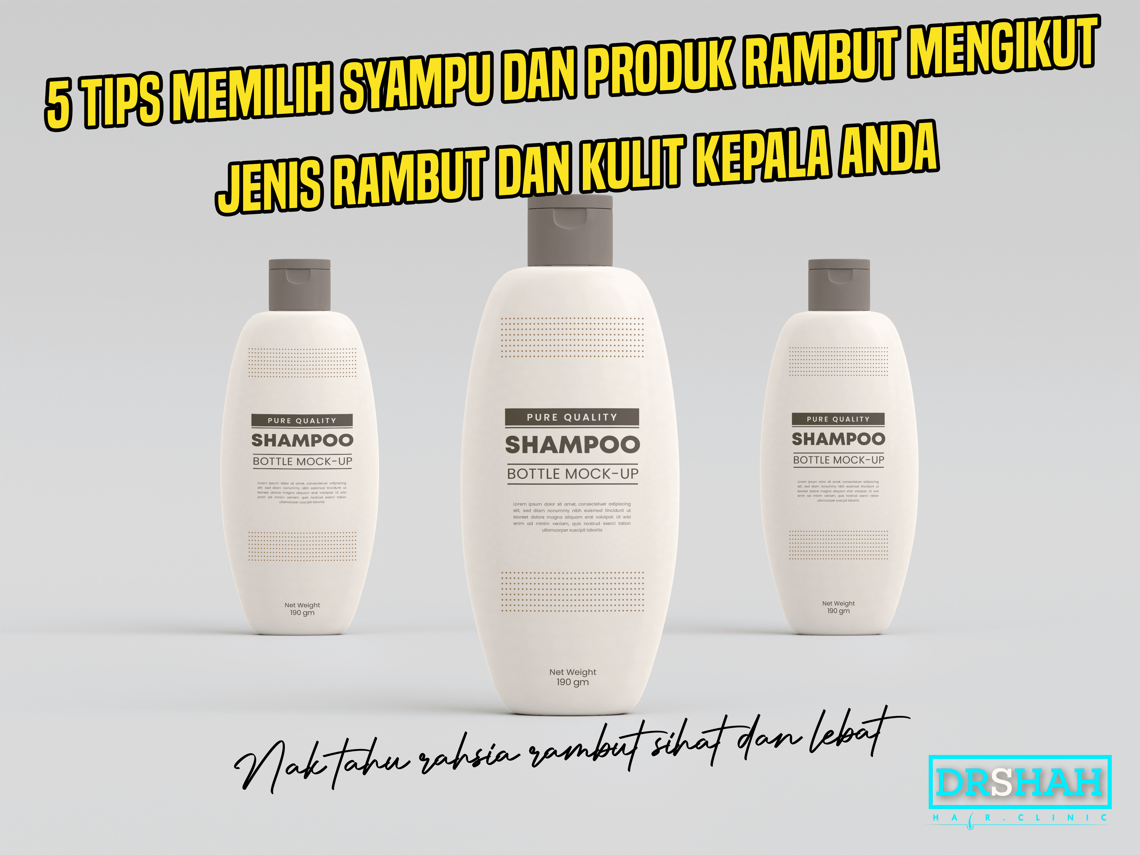 5 TIPS MEMILIH SYAMPU DAN PRODUK RAMBUT MENGIKUT JENIS RAMBUT DAN KULIT KEPALA ANDA